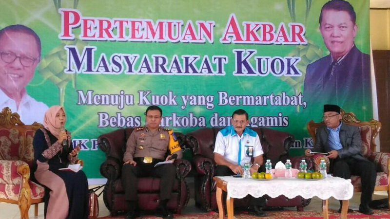 Jadi Narasumber Diskusi Masalah Narkoba, Inilah Pesan Kapolres Kampar